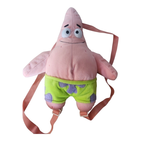 Nickelodeon Patrick Star Plush Backpack | Spongebob Squarepants Character Bag - Picture 6 of 10